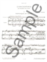 Concertino - Eugène Bozza - Partition - Saxophone