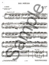 10 Pièces - Bach Johann Sebastian / Renié Henriette - Partition