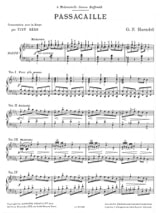Passacaille - Harpe - HAENDEL - Partition - Harpe