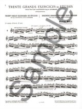 30 Grands Exercices ou Etudes D' Après Soussman Volume 1 - Marcel Mule