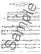 Récit et Impromptu - Marcel Dautremer - Partition - Clarinette