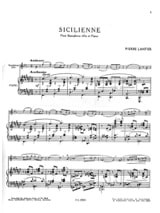 Sicilienne - Pierre Lantier - Partition - Saxophone