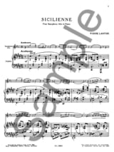 Sicilienne - Pierre Lantier - Partition - Saxophone