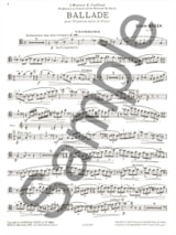 Ballade - Eugène Bozza - Partition - Trombone