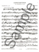 Concertino - Eugène Bozza - Partition - Trompette