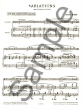 Variations - Eugène Bigot - Partition - Trombone