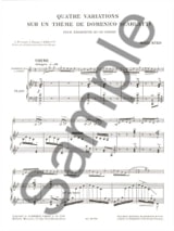 4 Variations D. Scarlatti - Marcel Bitsch - Partition - Trompette