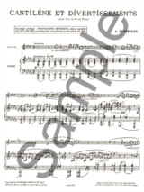 Cantilene Et Divertissements - Alfred Desenclos - Partition - Cor