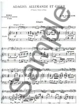 Adagio, Allemande et Gigue - Jean M Leclair - Partition - Saxophone