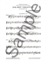 17 Variations - Partition + parties - Jean-Michel Damase - Partition