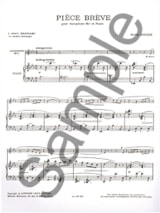 Pièce Brève - René Duclos - Partition - Saxophone