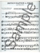 Improvisation à deux - Jacques Chailley - Partition - Duos