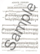 Adeste Fideles - Henri Busser - Partition - Trompette