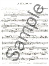 Aragon - Henri Busser - Partition - Saxophone