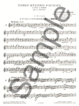 20 Etudes faciles - Ulysse Delecluse - Partition - Clarinette