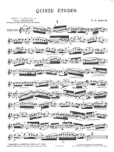 15 Etudes - Clarinette - BACH - Partition - Clarinette