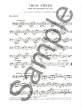 3 Pièces pour une Musique de Nuit - Flûte Hautbois Clarinette Basson