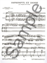 Impromptu Et Danse - Eugène Bozza - Partition - Saxophone