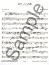 Dialogue - Eugène Bozza - Partition - Trompette