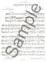 Chanson du Duc - IBERT - Partition - Mélodies