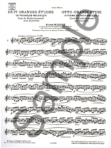 8 Grandes études - Giacomo Miluccio - Partition - Clarinette