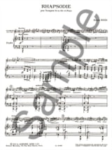 Rhapsodie - Eugène Bozza - Partition - Trompette