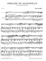 Prélude et Saltarelle - Robert Planel - Partition - Saxophone