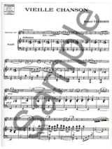 Vieille chanson - Robert Clerisse - Partition - Clarinette