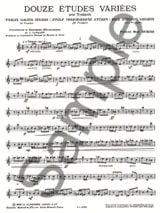12 Etudes Variées - Pierre-Max Dubois - Partition - Trompette