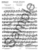 12 Etudes - Clarinette - Pierre-Max Dubois - Partition - Clarinette