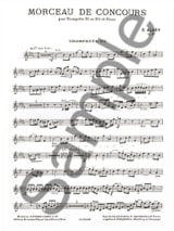 Morceau de Concours - G. Alary - Partition - Trompette