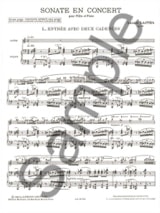 Sonate en concert op. 64 - Flûte piano - Laszlo Lajtha - Partition
