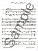 Lied Et Scherzo - Jacques Albrespic - Partition - Trompette