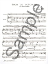 Solo de Concours - P.V. de La Nux - Partition - Trombone