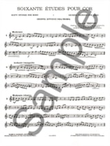 60 Etudes - Lucien Thévet - Partition - Cor