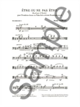 Etre ou Ne Pas Etre - TOMASI - Partition - Trombone