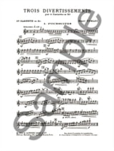 3 Divertissements - 4 Clarinettes - TOMASI - Partition - Clarinette