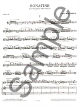 Sonatine - Pierre-Max Dubois - Partition - Saxophone