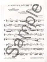 50 Etudes-Déchiffrages - Albert Debondue - Partition - Saxophone