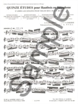 15 Etudes - André Caillieret - Partition - Hautbois