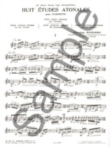 8 Etudes Atonales - Giuseppe Ruggiero - Partition - Clarinette