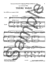 Thème varié op. 68 - Henri Busser - Partition - Flûte traversière