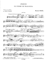Pièce en forme de Habanera - Flûte piano - RAVEL - Partition