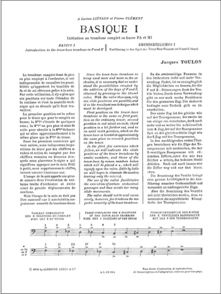 Basique 1 - Toulon - Partition - Trombone