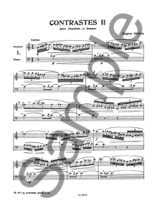 Contrastes 2 - Hautbois et basson - Eugène Bozza - Partition - Duos