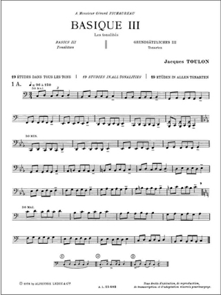 Basique 3 - Toulon - Partition - Trombone