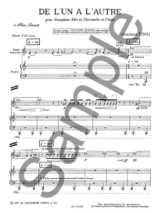 De L'Un A L'Autre - Graciane Finzi - Partition - Saxophone
