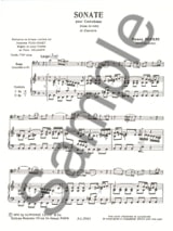 Sonate pour contrebasse et clavecin - Henry Eccles - Partition