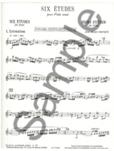 6 Etudes - Jean-Michel Defaye - Partition - Flûte traversière