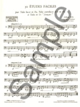 50 Etudes Faciles - Gilbert Rys - Partition - Tuba
